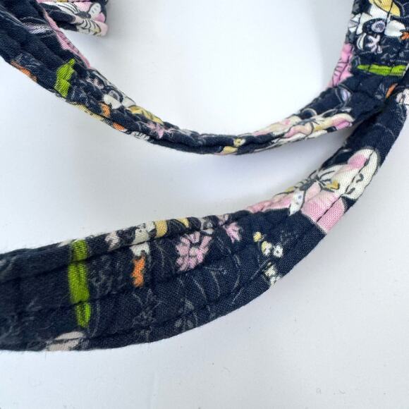 Vera Bradley Womens Bloom Boom Glenna Satchel Handbag Quilted Navy Blue - Picture 9 of 11